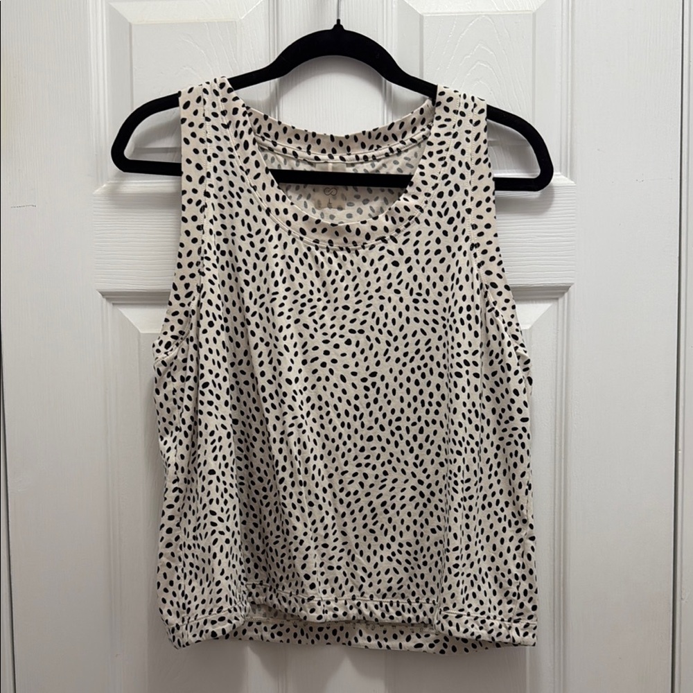 CALIA by Carrie Underwood Black and White Sleeveless Tank Top